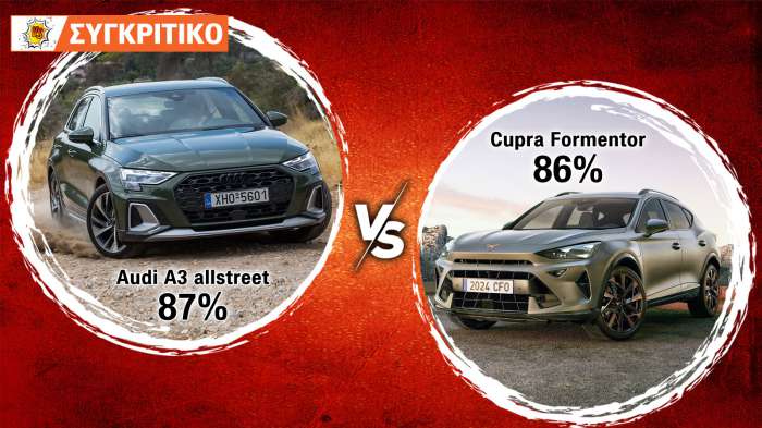 Audi A3 allstreet 150 PS VS Cupra Formentor 150 PS 